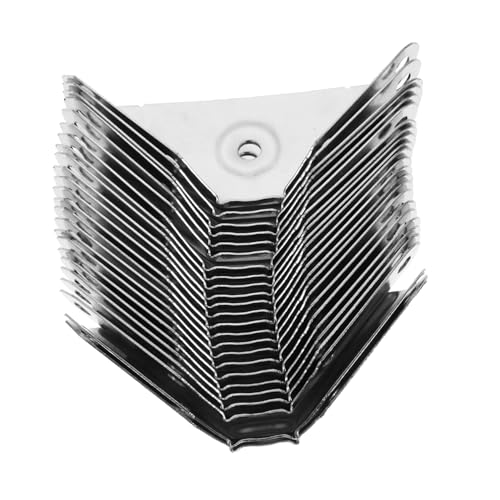 SOPOTUTU 24 Stück Teiliges Edelstahl Winkelverbinder Dicke Dreieckstütze Möbel Eckenschutz Stabile Montage ohne Bohren für Wandbefestigung und Möbelkante von SOPOTUTU