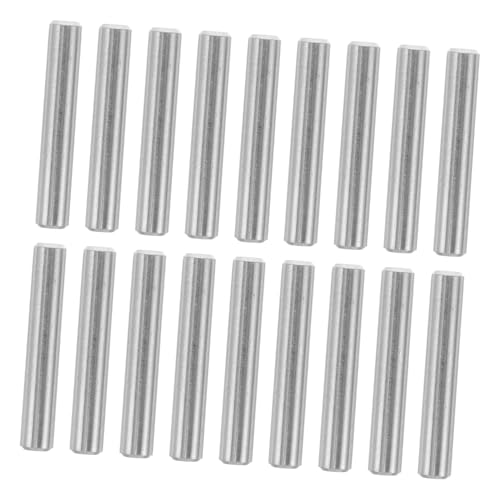 SOPOTUTU 25 Stück Teiliges Edelstahl Regalhalter Zylindrische Feste Nadeln Stabile Metallstifte für Schrankregale Möbel Bücherregal Regalbohrungen Einfache Montage Langlebig von SOPOTUTU