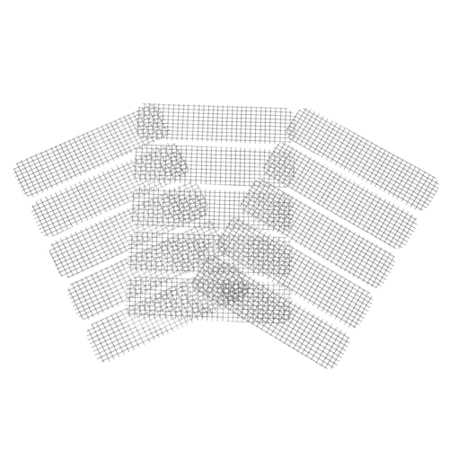 SOPOTUTU 25 Stück Teiliges Fensterfliegengitter Reparaturset Selbstklebendes Zuschneidbares Fiberglas mesh Insektenschutznetz für Fenster und Türrahmen Atmungsaktiv und Leicht von SOPOTUTU