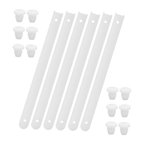 SOPOTUTU 3 Sätze Kunststoff Schubladenführungen Ersatzteile mit Starker Tragkraft und Leisem Lauf für Seitlich Montierte Möbel Zuverlässig und Langlebig von SOPOTUTU