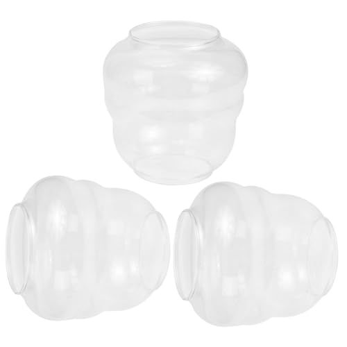 SOPOTUTU 3 Stück Glas Lampenschirme für Öllampen Hitzebeständig Retro Stil Einfach zu Montieren Dekorative Petroleumlampe Abdeckung für Wohnzimmer Schlafzimmer SOPOTUTU 3 Stück Glas Lampenschirme für Öllampen Hitzebeständig Retro Stil Einfach zu Montieren Dekorative Petroleumlampe Abdeckung für Wohnzimmer Schlafzimmer von SOPOTUTU