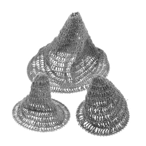 SOPOTUTU 3 Stück Teiliges Boho Lampenschirme aus Gewebtem Hanfseil Handgefertigte Pendelleuchten-abdeckungen Dekorative Leuchten für Schlafzimmer Wohnzimmer und Gaststätten von SOPOTUTU