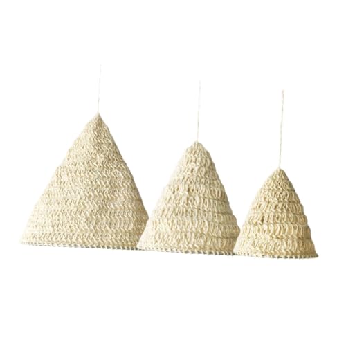 SOPOTUTU 3 Stück Teiliges Boho Makramee Weiß Handgewebter Baumwollstoff Natürliche Hanfschnur Dekorative Hängeleuchte für Schlafzimmer und Nachttisch Sanftes Licht Gemütliche Atmosphäre SOPOTUTU 3 Stück Teiliges Boho Makramee Weiß Handgewebter Baumwollstoff Natürliche Hanfschnur Dekorative Hängeleuchte für Schlafzimmer und Nachttisch Sanftes Licht Gemütliche Atmosphäre von SOPOTUTU