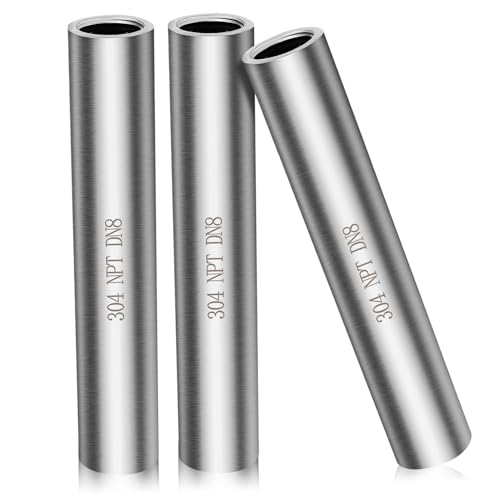 SOPOTUTU 3 Stück Teiliges Edelstahl Npt mit Innengewinde Rostfrei Hohe Temperaturbeständigkeit Präzise Gewindeverbindung Langlebig und Korrosionsbeständig von SOPOTUTU