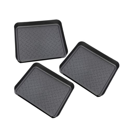 SOPOTUTU 3 Stück Teiliges Kunststoff schuhtablett Vielseitige Schuhabtropfschale für Indoor stiefel Pflanzentablett und Auto kofferraum Aufbewahrung Robust und Leicht zu Reinigen SOPOTUTU 3 Stück Teiliges Kunststoff schuhtablett Vielseitige Schuhabtropfschale für Indoor stiefel Pflanzentablett und Auto kofferraum Aufbewahrung Robust und Leicht zu Reinigen von SOPOTUTU