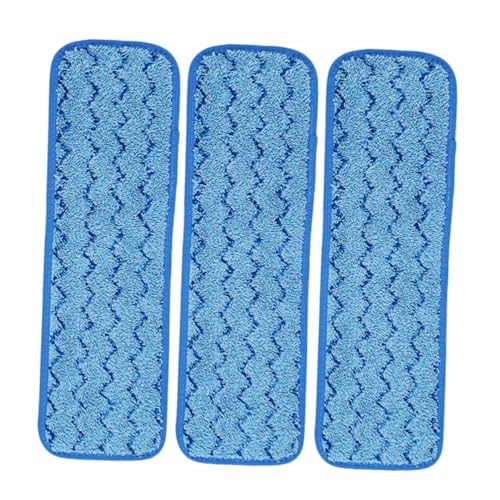 SOPOTUTU 3 Stück Wiederverwendbares Mop Pad aus Saugfähiger Strapazierfähiger Ersatz mopp Bezug für Vielseitige Bodenreinigung Maschinenwaschbar Langlebiges Mop Zubehör von SOPOTUTU