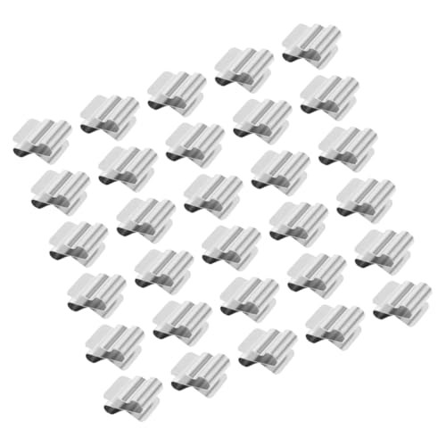 SOPOTUTU 30 Stück Teiliges Edelstahl Solar Panel Rahmen Feder Clips Langlebige Photovoltaik Kabelhalter für Sichere Kabelbefestigung und Ordentliche Stromleitung im Solarmodul System von SOPOTUTU