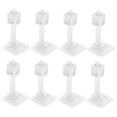 SOPOTUTU 4 Paare Robustes Wc Sitz Schraubenset Kunststoff Befestigungsschrauben für Toilettensitz Untere Montage für Haushalt und Gewerbe Toilettensitz Reparaturteile von SOPOTUTU