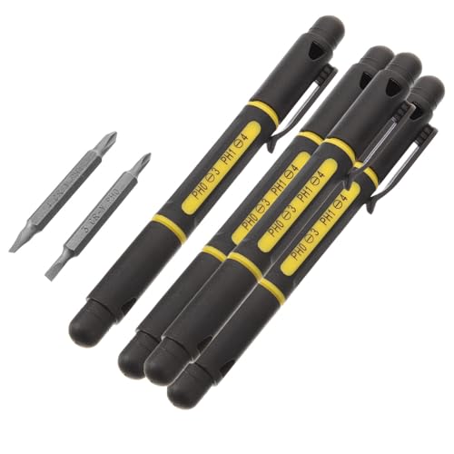 SOPOTUTU 4 Sätze Teiliges Mini Taschenschraubendreher Doppelseitiger Präzisionsschraubenzieher aus Rutschfester Griff für Elektronik Brillen und Handyreparatur SOPOTUTU 4 Sätze Teiliges Mini Taschenschraubendreher Doppelseitiger Präzisionsschraubenzieher aus Rutschfester Griff für Elektronik Brillen und Handyreparatur von SOPOTUTU