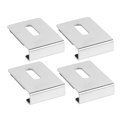 SOPOTUTU 4 Satz Teiliges Spiegelhalter aus Edelstahl Robuste Wandmontage Spiegelclips mit Schrauben Einfache Installation für Glas und Badspiegel Inklusive Befestigungsmaterial SOPOTUTU 4 Satz Teiliges Spiegelhalter aus Edelstahl Robuste Wandmontage Spiegelclips mit Schrauben Einfache Installation für Glas und Badspiegel Inklusive Befestigungsmaterial von SOPOTUTU