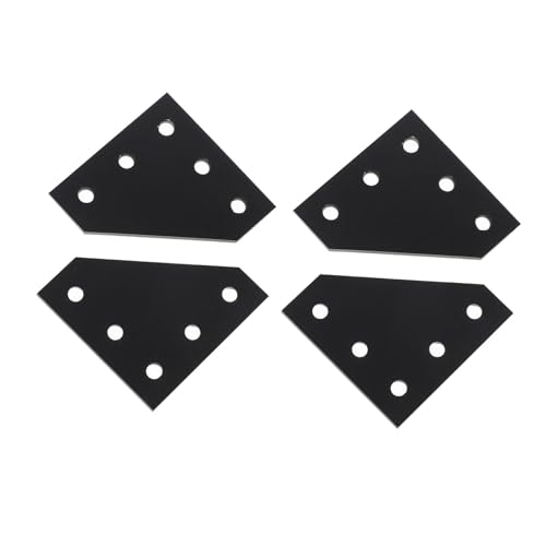 SOPOTUTU 4 Stück Aluminium Verbindungsplatte Dicke Eckverbinder für Aluminiumprofile Langlebig Einfache Installation Schwarze Profilverstärkung SOPOTUTU 4 Stück Aluminium Verbindungsplatte Dicke Eckverbinder für Aluminiumprofile Langlebig Einfache Installation Schwarze Profilverstärkung von SOPOTUTU