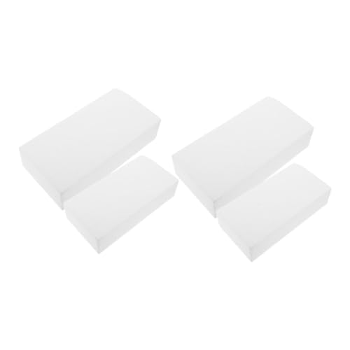 SOPOTUTU 4 Stück Handwerks Schaumblöcke für Projekte Rechteckige Schaumziegel für Blumenarrangements und Modellierung für DIY Kunstprojekte und Feierlichkeiten von SOPOTUTU