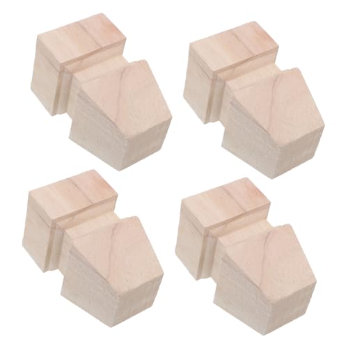 SOPOTUTU 4 Stück Hohe Massivholz Möbelbeine Unbehandelt Holzbeine Für Sofa Tisch Schrank DIY Lackierbar Ersatzbeine Für Möbel Verschiedene Wohnstile Geeignet von SOPOTUTU