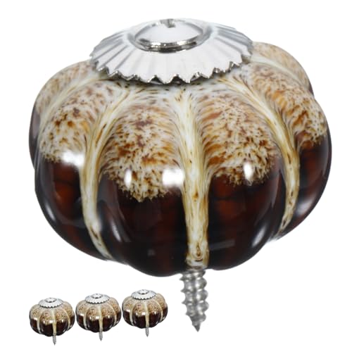 SOPOTUTU 4 Stück Keramik Möbelknöpfe Rund Kleine Schubladengriffe für Schränke Kommode und Kleiderschrank Modernes Design Komfortabel Griffig Langlebig Dekorativ von SOPOTUTU