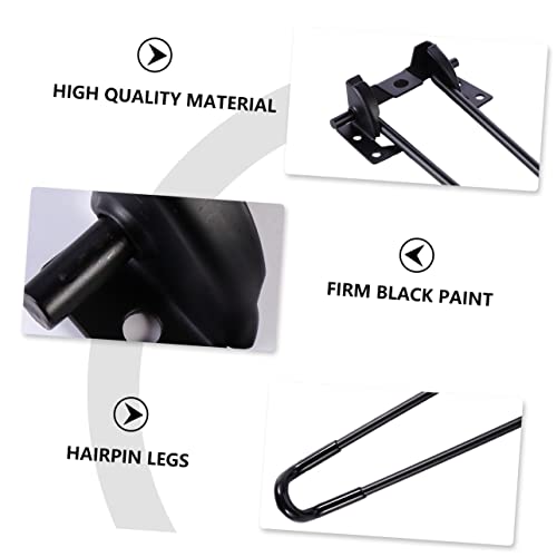 SOPOTUTU 4 Stück Klappbare Teilig Metall Tischbeine Haarnadel Design Faltbare Möbelbeine Robustem Industrie Eisen Stabil und Langlebig für Vintage und Mid Century Möbelgestaltung von SOPOTUTU