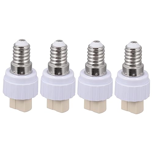 SOPOTUTU 4 Stück Lampensockel Adapter Lampenfassung Converter für LED und Glühlampen Hochtemperaturbeständig Einsetzbar Langlebig und Robust von SOPOTUTU