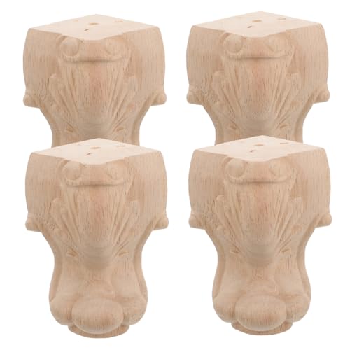SOPOTUTU 4 Stück Massivholz Möbelfüße Teiliges Geschnitzte Beine für Sofa Couch Tv Schrank Schuhschrank Tisch Robuste Holzbeine mit Eleganter Verzierung Vielseitig für Möbelverlängerung SOPOTUTU 4 Stück Massivholz Möbelfüße Teiliges Geschnitzte Beine für Sofa Couch Tv Schrank Schuhschrank Tisch Robuste Holzbeine mit Eleganter Verzierung Vielseitig für Möbelverlängerung von SOPOTUTU