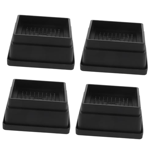 SOPOTUTU 4 Stück Möbelerhöher Stapelbar rutschfest Möbelbeine Erhöhung für Bett Sofa Tisch Couch Stuhl Schwere Möbel Lifter Stabile Fußstützen von SOPOTUTU