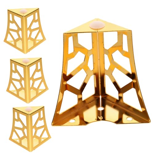 SOPOTUTU 4 Stück Möbelfüße Hohlraum Design Sofa und Schrankbeine mit Gummisohle Kratzschutz Möbelstützen für Kommoden Schränke Sideboards und Couchtische von SOPOTUTU
