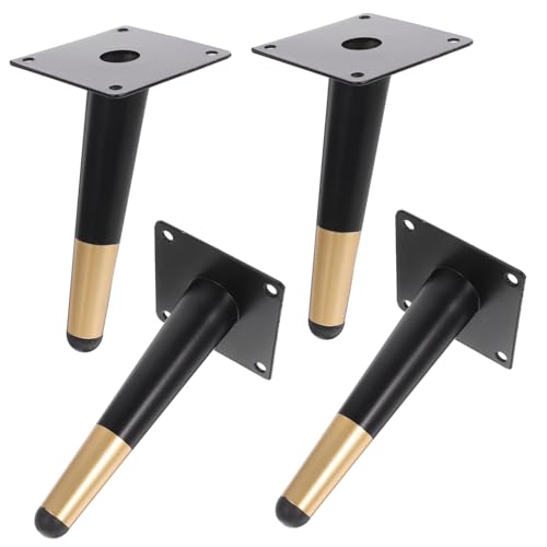 SOPOTUTU 4 Stück Möbelfüße Metall Höhe Schräge Möbelfüße für Kommoden Couchtische Nachttische DIY Ersatz Beine für Möbel Modern Mittelalterstil Schwarz Gold SOPOTUTU 4 Stück Möbelfüße Metall Höhe Schräge Möbelfüße für Kommoden Couchtische Nachttische DIY Ersatz Beine für Möbel Modern Mittelalterstil Schwarz Gold von SOPOTUTU