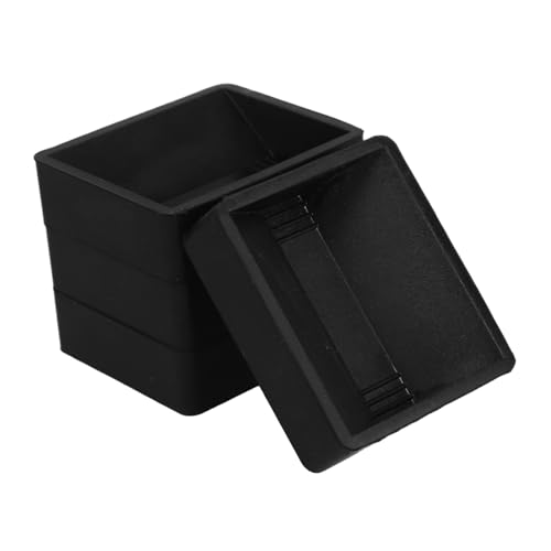 SOPOTUTU 4 Stück Möbelrollen Stopper Gummi Caster Cups für Sofas Betten Stühle Rutschfest Kompatibel mit Radgröße Schwarzer Möbel Radhalter von SOPOTUTU