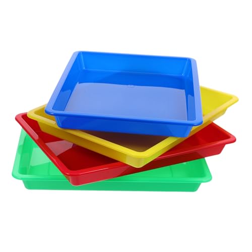 SOPOTUTU 4 Stück Sandtabletts Kunsttablett Serviertablett Kunststofftabletts Zum Basteln Tablett Für Das Klassenzimmer Tabletts Für Klassenzimmertablett Kunststoff SOPOTUTU 4 Stück Sandtabletts Kunsttablett Serviertablett Kunststofftabletts Zum Basteln Tablett Für Das Klassenzimmer Tabletts Für Klassenzimmertablett Kunststoff von SOPOTUTU
