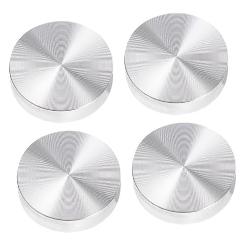 SOPOTUTU 4 Stück Teiliges Aluminium Scheiben Adapter Rund rutschfeste Dicke Metallplatten für Glas Tischplatten Vielseitig Einsetzbar für Glasmöbel Einfache Montage Modernes Design SOPOTUTU 4 Stück Teiliges Aluminium Scheiben Adapter Rund rutschfeste Dicke Metallplatten für Glas Tischplatten Vielseitig Einsetzbar für Glasmöbel Einfache Montage Modernes Design von SOPOTUTU