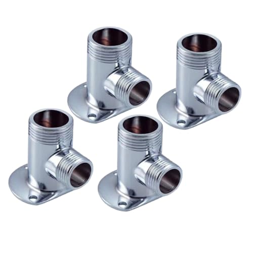 SOPOTUTU 4 Stück Teiliges Duschhalterung aus Hochwertiger Verdeckte Wandmontage mit Präzisem Gewinde Korrosionsbeständig Rostfrei Installieren Geeignet für Duscharmaturen und von SOPOTUTU