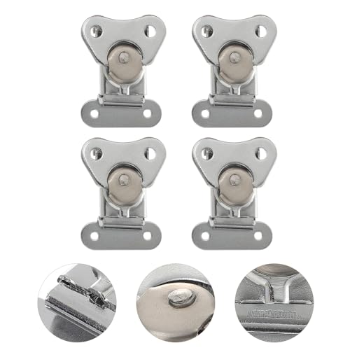 SOPOTUTU 4 Stück Teiliges Federbelastete Schmetterlingsverschluss Spannverschluss für Werkzeugkoffer Schränke Flugkoffer mit Starkem Federmechanismus Einfache Bedienung und Hohe von SOPOTUTU