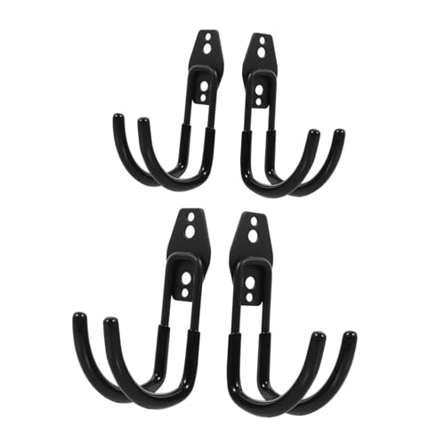 SOPOTUTU 4 Stück Teiliges Heavy duty Wandhaken für Garage und Garten Robuster Metall werkzeughalter zur Platzsparenden Lagerung von Gartengeräten und Haushaltsgegenständen Geeignet für von SOPOTUTU