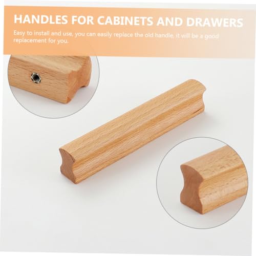 SOPOTUTU 4 Stück Teiliges Holzgriffe Schubladengriffe aus Buchenholz mit Lochabstand Runde Kanten Langlebige Schrankgriffe für Kommode Kleiderschrank und Küchenschrank Einfache Montage SOPOTUTU 4 Stück Teiliges Holzgriffe Schubladengriffe aus Buchenholz mit Lochabstand Runde Kanten Langlebige Schrankgriffe für Kommode Kleiderschrank und Küchenschrank Einfache Montage von SOPOTUTU