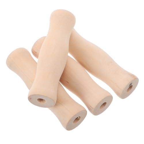 SOPOTUTU 4 Stück Teiliges Küchenutensilien Holzgriff Zubehör Hitzebeständiger Rutschfester Griff Ergonomisch für Grill Camping und Outdoor Kochen Leicht zu Reinigen Robust und Langlebig von SOPOTUTU
