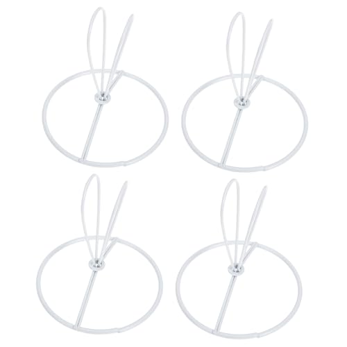 SOPOTUTU 4 Stück Teiliges Lampenschirmring aus Robustem Metall Clip Lampenschirmhalter für Tischlampen Schreibtischlampen und DIY Beleuchtung Langlebige Lampenschirmhalterung SOPOTUTU 4 Stück Teiliges Lampenschirmring aus Robustem Metall Clip Lampenschirmhalter für Tischlampen Schreibtischlampen und DIY Beleuchtung Langlebige Lampenschirmhalterung von SOPOTUTU