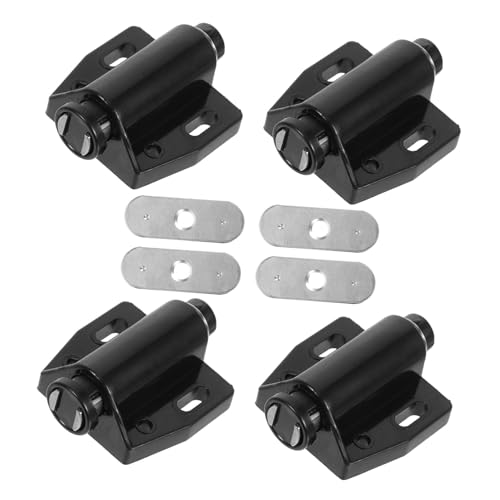 SOPOTUTU 4 Stück Teiliges Magnetische Push Catch Türverschlüsse aus Edelstahl Starker Druckverschluss Langlebig für Küchenschränke Kleiderschränke und Möbel Einfache Touch Bedienung von SOPOTUTU