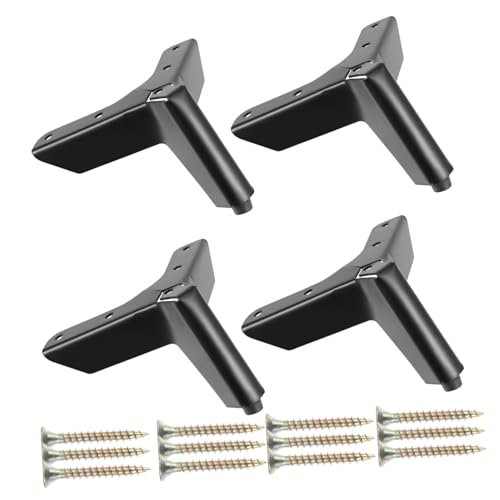 SOPOTUTU 4 Stück Teiliges Matte Schwarze Metallmöbelfüße Stabile Sofa Bett und Schrankbeine Möbelstützen für Wohnzimmer und Büromöbel SOPOTUTU 4 Stück Teiliges Matte Schwarze Metallmöbelfüße Stabile Sofa Bett und Schrankbeine Möbelstützen für Wohnzimmer und Büromöbel von SOPOTUTU