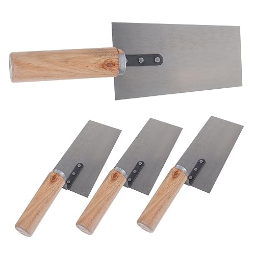 SOPOTUTU 4 Stück Teiliges Maurerkellen mit Holzgriff Spachtel für Zement Putz Vielseitig zum Glätten Verputzen Abkratzen Robust und Ergonomisch für Bauarbeiten SOPOTUTU 4 Stück Teiliges Maurerkellen mit Holzgriff Spachtel für Zement Putz Vielseitig zum Glätten Verputzen Abkratzen Robust und Ergonomisch für Bauarbeiten von SOPOTUTU
