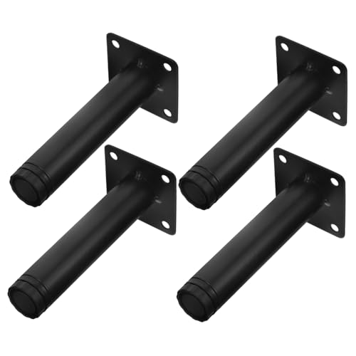 SOPOTUTU 4 Stück Teiliges Möbelbein Metall Ersatzmöbelfüße mit Rutschfestem Schutz für Tv Schrank Sofa Couchtisch Bett Nachttisch Vielseitig Einsetzbar von SOPOTUTU