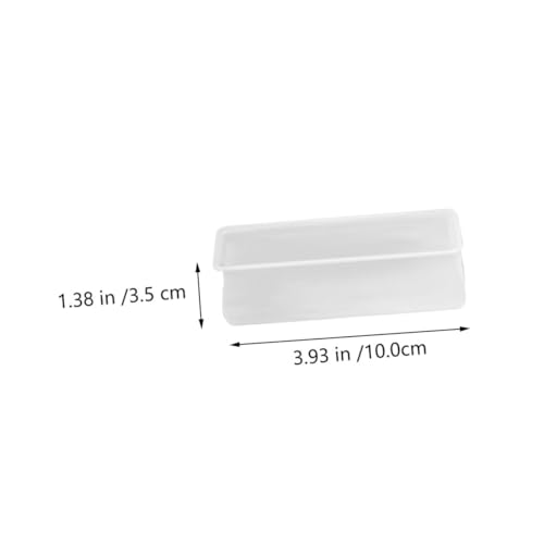 SOPOTUTU 4 Stück Teiliges Rechteckige Bettfußmatten aus Rutschfestem Silikon Schützende Möbel Bodenschoner für Bett Tisch und Stuhl Langlebig Geräuscharm Einfache Montage Weiß von SOPOTUTU