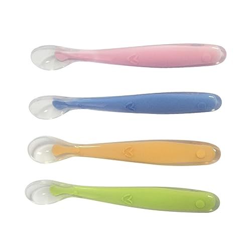 SOPOTUTU 4 Stück Teiliges Silikonlöffel mit Weichem Kopf Ergonomisch Frei für Zahnungshilfe und Selbstständiges Essenlernen Geeignet für Kleinkinder Farben Zufällig Zufällige Farbe SOPOTUTU 4 Stück Teiliges Silikonlöffel mit Weichem Kopf Ergonomisch Frei für Zahnungshilfe und Selbstständiges Essenlernen Geeignet für Kleinkinder Farben Zufällig Zufällige Farbe von SOPOTUTU