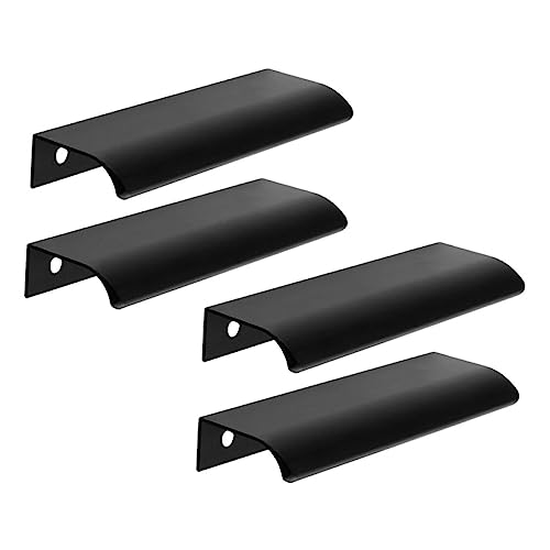 SOPOTUTU 4 Stück Teiliges Unsichtbare Punch Schrankgriffe aus Langlebiger Aluminiumlegierung Rostfrei Modern für Küchenschränke Kleiderschränke und Möbel Geeignet von SOPOTUTU