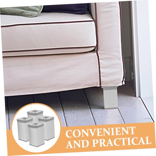 SOPOTUTU 4 Stück Teiliges Verstellbare Möbelbeine aus Schwere Belastbarkeit Stabile Unterstützung für Sofa Schrank Couchtisch Einfache Montage Modernes Design von SOPOTUTU