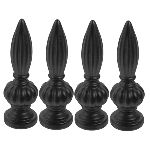 SOPOTUTU 4 Stück Teiliges Vintage Lampen Harp Schraubkappen Lampenknopf Dekoration für Steh und Tischlampen Retro Lampenaufsatz Langlebig und Einfach zu Montieren von SOPOTUTU