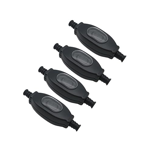SOPOTUTU 4 Stück Teiliges Wasserdichtes Inline schnurschalter Praktischer Schwarzer Doppelschaltiger Wasserdichter und Staubdichter Kabelschalter für Haus Werkstatt Geschäft SOPOTUTU 4 Stück Teiliges Wasserdichtes Inline schnurschalter Praktischer Schwarzer Doppelschaltiger Wasserdichter und Staubdichter Kabelschalter für Haus Werkstatt Geschäft von SOPOTUTU