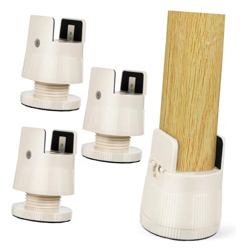 SOPOTUTU 4 Stück Verstellbare Möbelbeine Höhenversteller für Tisch Stuhl Bett Sofa Geräuschreduzierend Bodenschutz Einfache Montage Vielseitige Möbelerhöhung für Büro und Zuhause von SOPOTUTU
