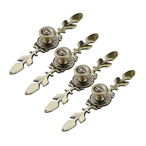 SOPOTUTU 4 Stück Vintage Möbelgriffe Retro Schrankknöpfe für Kommoden und Kleiderschränke mit Glatten Kanten und Praktischem Design von SOPOTUTU
