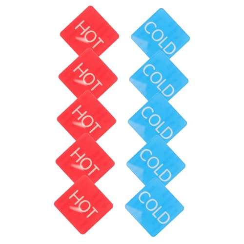 SOPOTUTU 5 Paare Selbstklebende Heiß Kalt Wasserzeichen Acryl Aufkleber Wasserhahn Indikator Für Küche Badezimmer Armaturen SOPOTUTU 5 Paare Selbstklebende Heiß Kalt Wasserzeichen Acryl Aufkleber Wasserhahn Indikator Für Küche Badezimmer Armaturen von SOPOTUTU