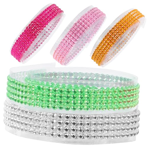 SOPOTUTU 5 Rollen Selbstklebendes Strassband Bunt Glitzernde Acryl Diamant Tapes für DIY Bastelarbeiten Geschenkverpackung Handyhülle Scrapbook Dekoration SOPOTUTU 5 Rollen Selbstklebendes Strassband Bunt Glitzernde Acryl Diamant Tapes für DIY Bastelarbeiten Geschenkverpackung Handyhülle Scrapbook Dekoration von SOPOTUTU