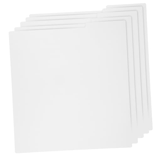 SOPOTUTU 5 Stk. Teiliges Vinyl Schallplatten Trennblätter aus Robustem PP Kunststoff mit Beschreibbaren Tabs Lichtecht und Vielseitig für Schallplatten Notizbücher und Aktenorganisation von SOPOTUTU