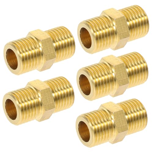 SOPOTUTU 5 Stück Teiliges Messing Schlauchverbinder Wasser und Robust Langlebig Einfache Montage Zubehör für Gewindeschläuche Garten Küche SOPOTUTU 5 Stück Teiliges Messing Schlauchverbinder Wasser und Robust Langlebig Einfache Montage Zubehör für Gewindeschläuche Garten Küche von SOPOTUTU