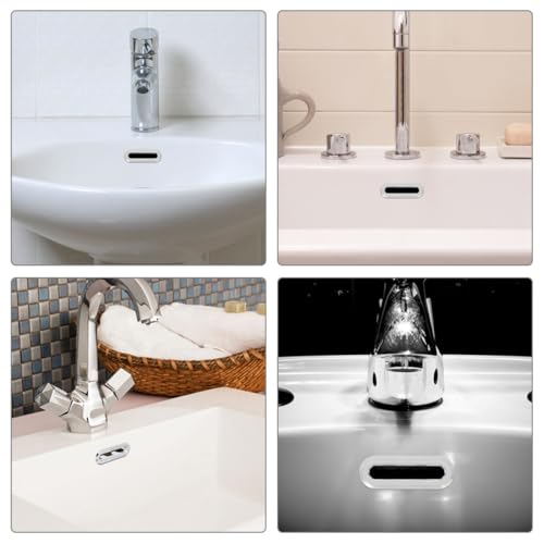 SOPOTUTU 5 Stück Teiliges Ovaler Überlauf abdeckungen aus Korrosionsbeständigem Kunststoff für Waschbecken Einfache Installation Langlebig Passend für Badezimmerwaschbecken SOPOTUTU 5 Stück Teiliges Ovaler Überlauf abdeckungen aus Korrosionsbeständigem Kunststoff für Waschbecken Einfache Installation Langlebig Passend für Badezimmerwaschbecken von SOPOTUTU